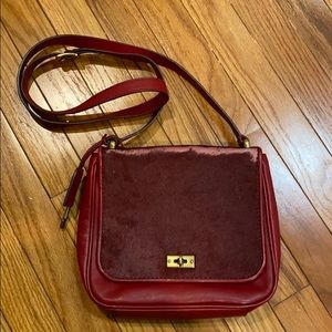 Red FOSSIL Leather Bag